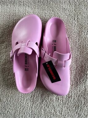 Birkenstock Pink EVA Slip-On Boston Clogs